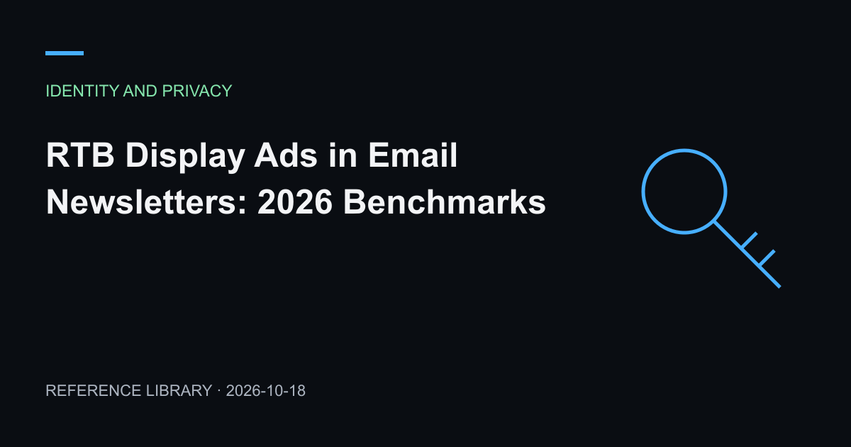 RTB Display Ads in Email Newsletters: 2026 Benchmarks — article preview
