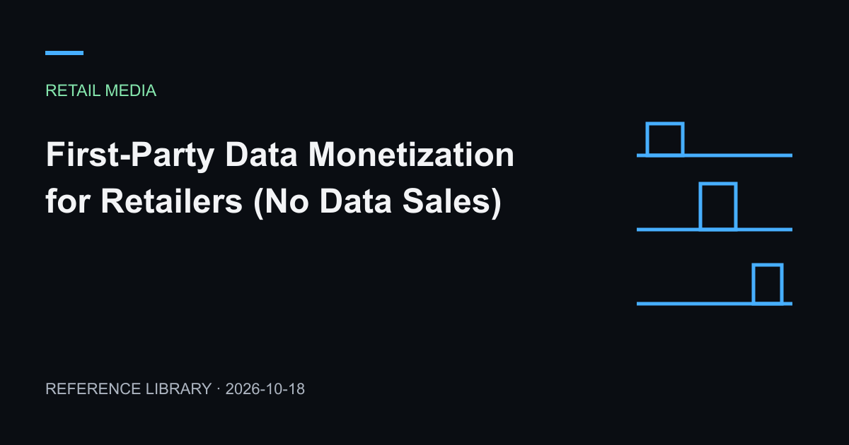 First-Party Data Monetization for Retailers (No Data Sales) — article preview