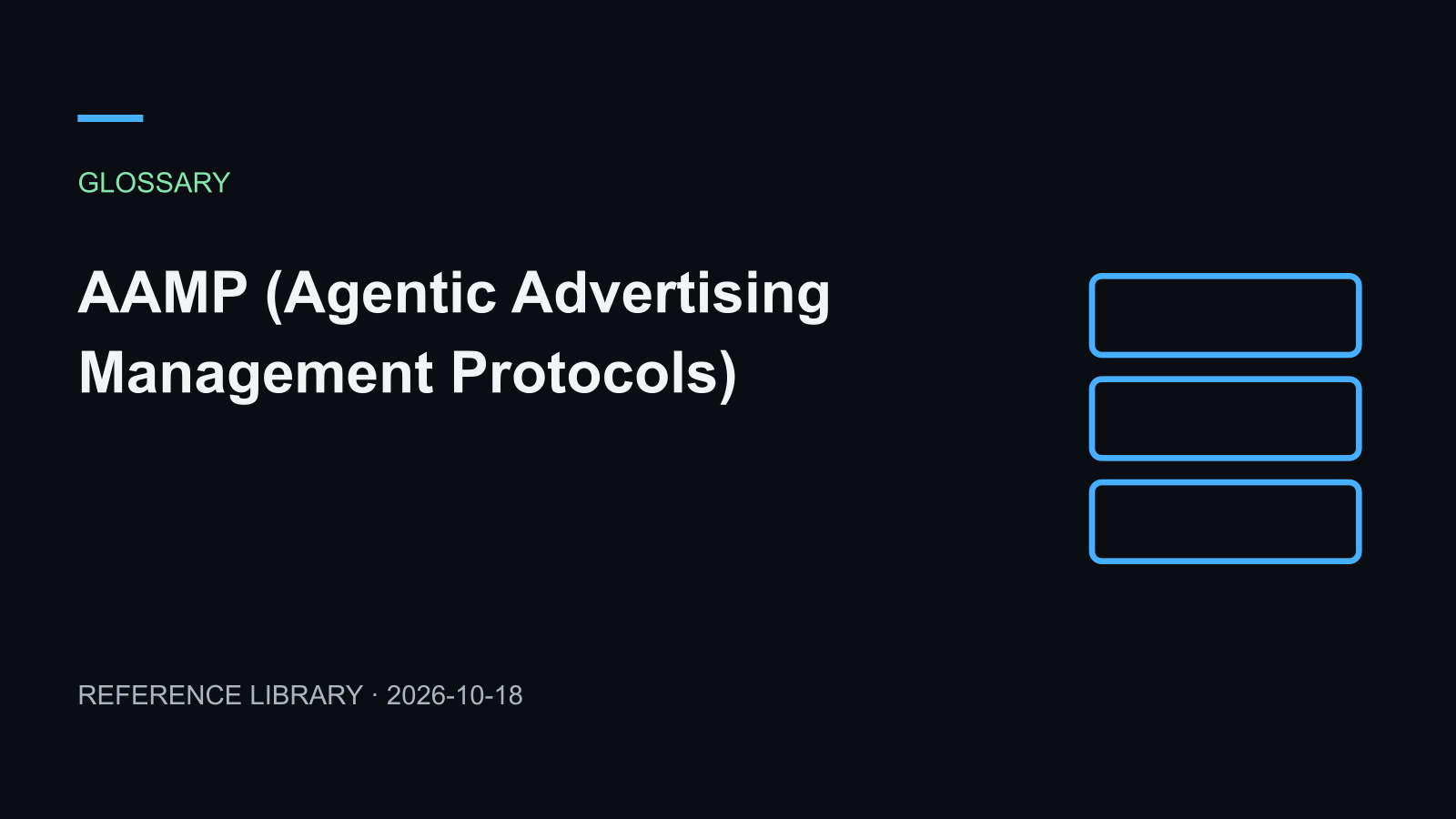 AAMP (Agentic Advertising Management Protocols)