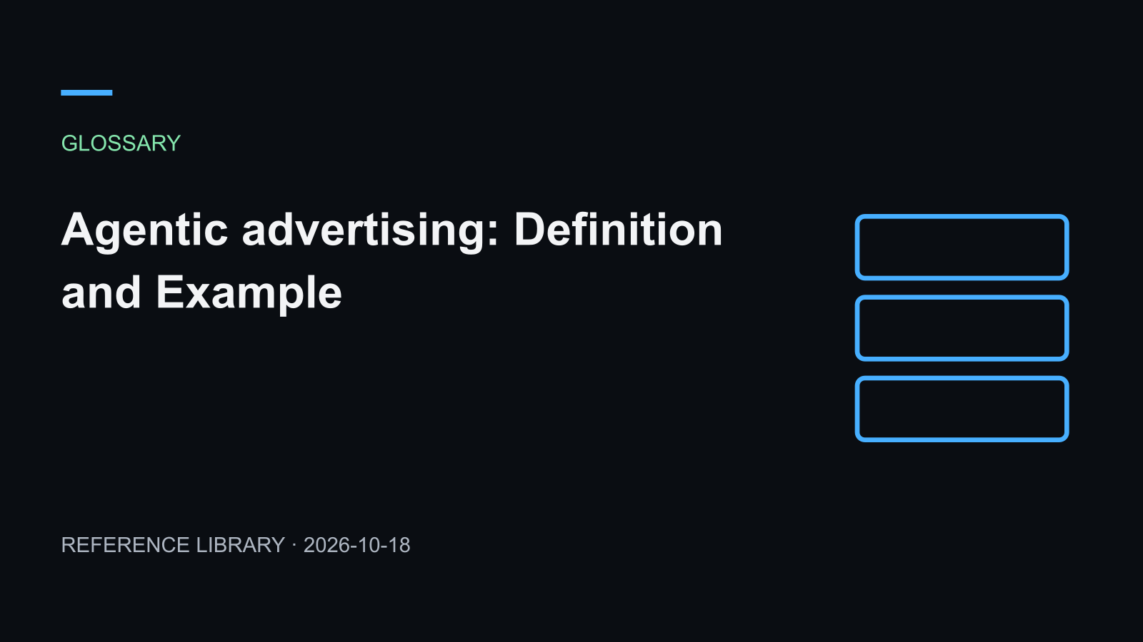 Agentic advertising