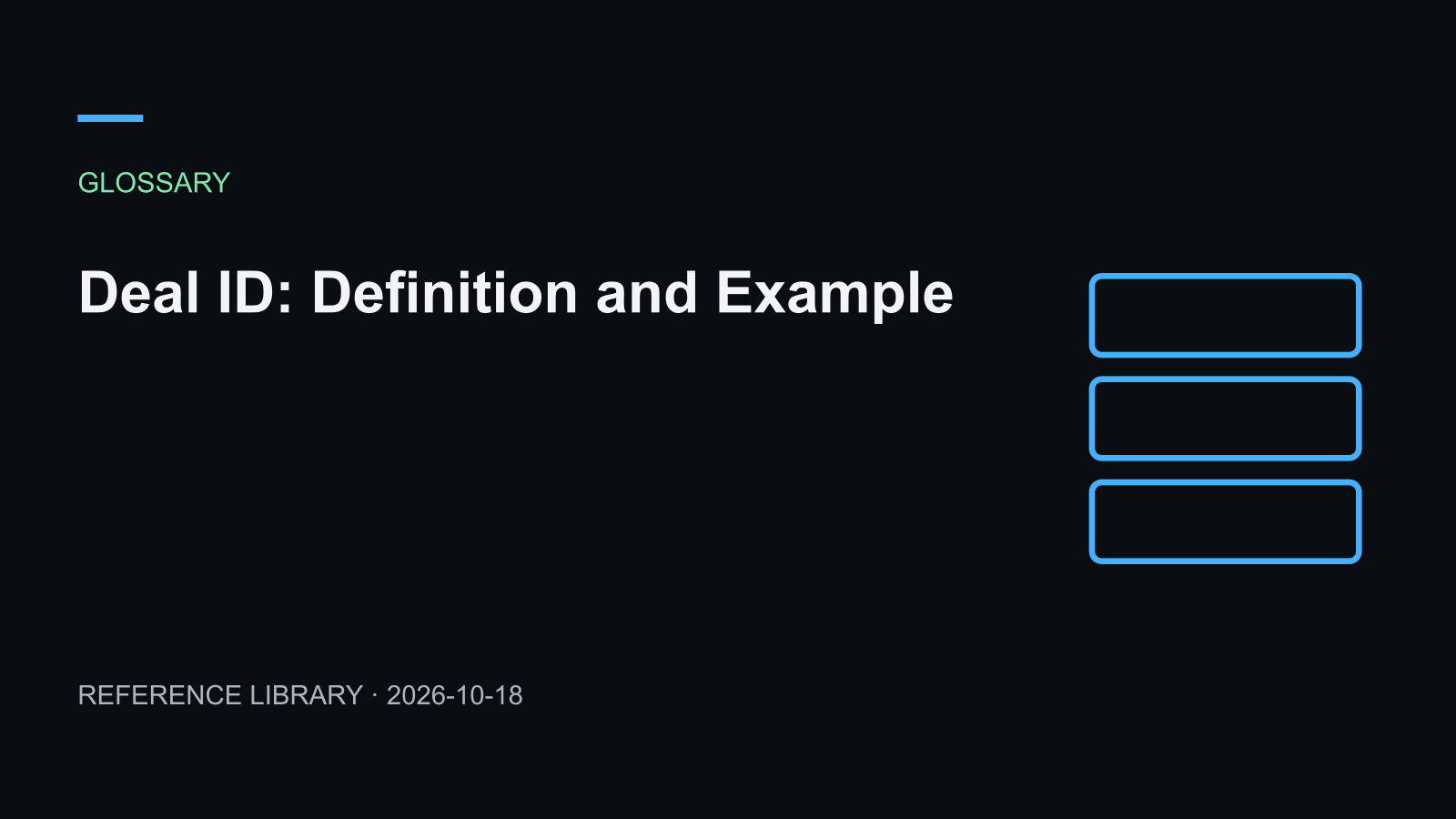 Deal ID