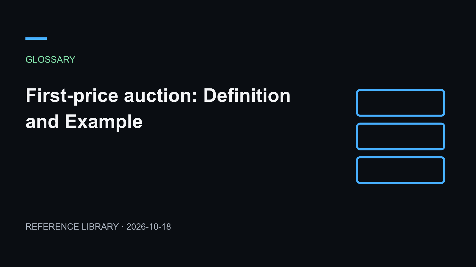 First-price auction