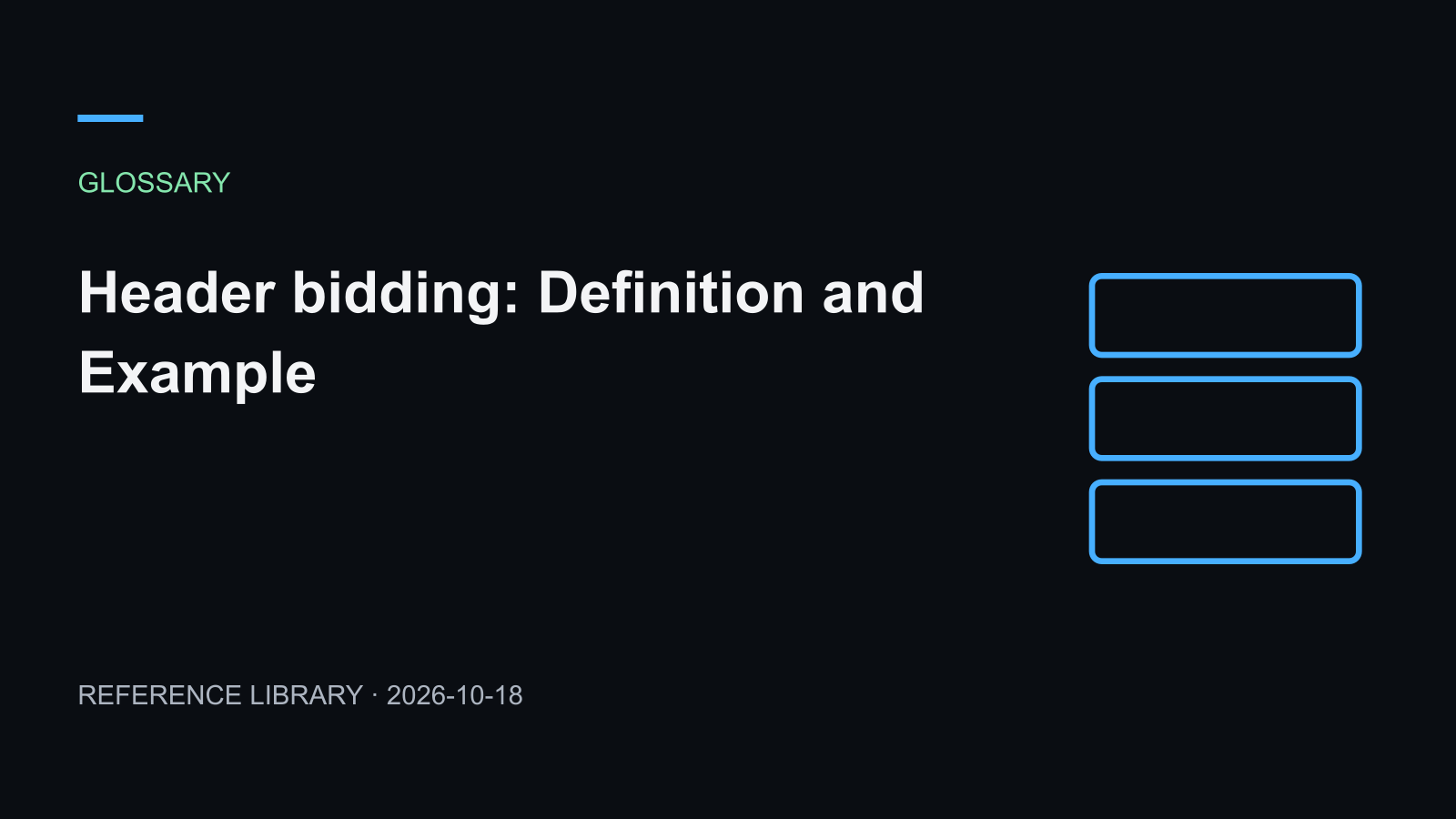 Header bidding
